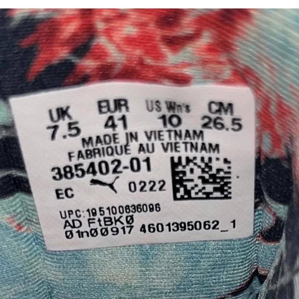 Puma RS-Z System‎ Women's Sneakers Red White Floral Accents Size 10